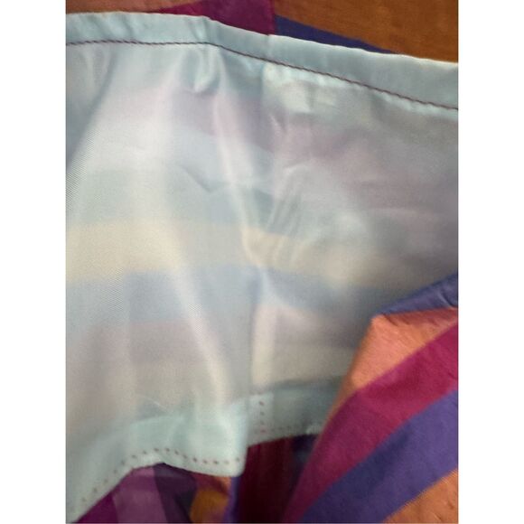 Vintage 90s striped purple fuschia lightweight blazer coat - Picture 5 of 5